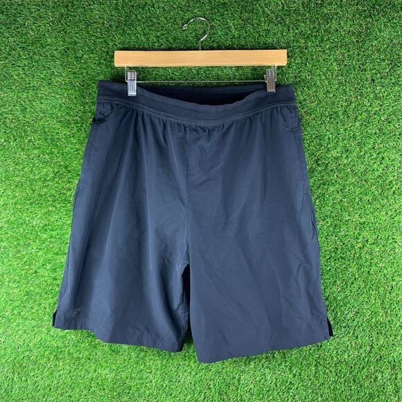 Fabletics Other - Fabletics Shorts Men’s L The Black One 8"  Lined Athletic Stretch Train Swim
